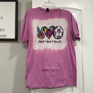 Peace, love, soccer shirt ￼